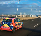 Street art on the road