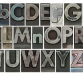 lettere colorate font